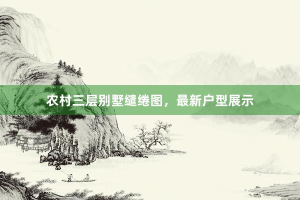 农村三层别墅缱绻图，最新户型展示